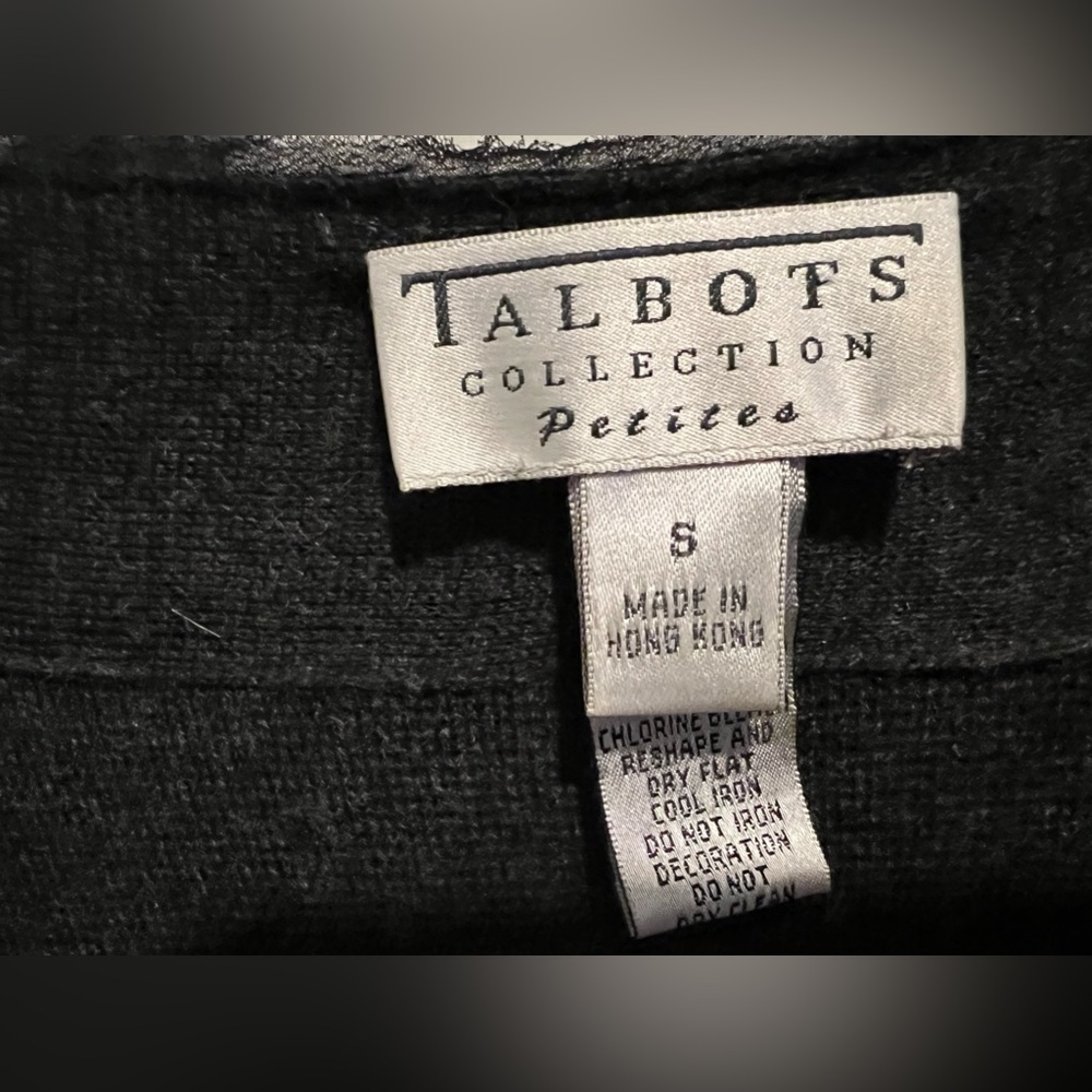 Talbots dark grey cardigan size S - Picture 3 of 7